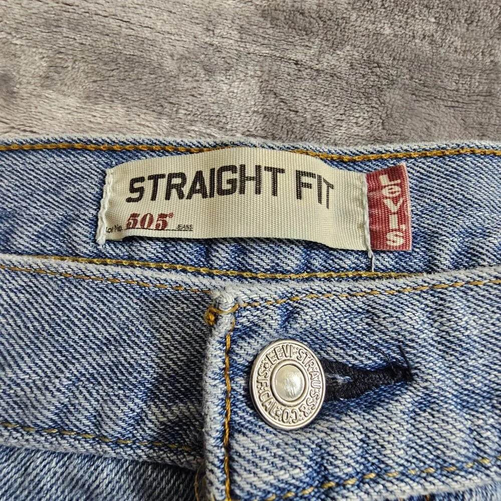 Levi's Men's‎ 505 Straight Fit Jeans/Denim Size 40x30 Lightwash